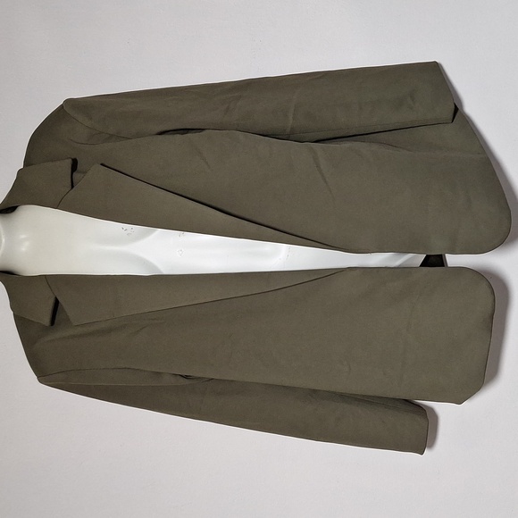 Elegant Olive Green Women's Jacket Blazer - Picture 5 of 12